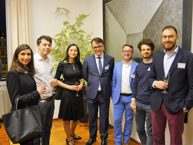 Attendees at the alumni event in Rome