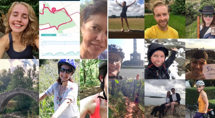 Collage of people and places 