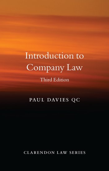 Introduction to company law - Davies