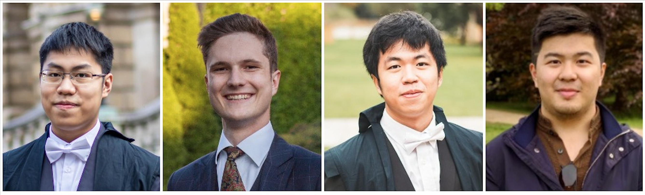 Photos of the four Oxford students who participated in the PAX Moot 2021.