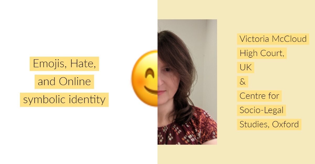 Title slide of Emoji, HATE and Online Symbolic Identity