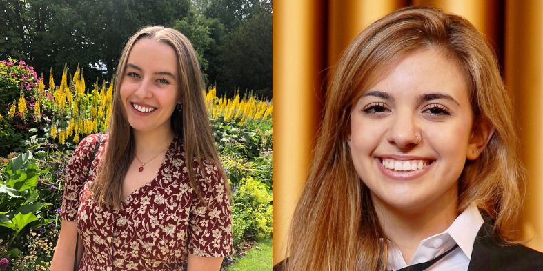 Left: Picture of Cassandra Somers-Joce, winner of the competition. Right: Picture of Christina Kartali, runner-up of the competition.