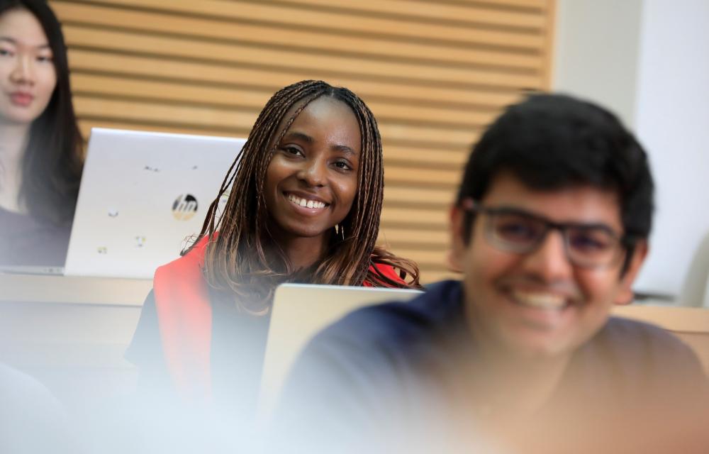 Students in lecture theatre