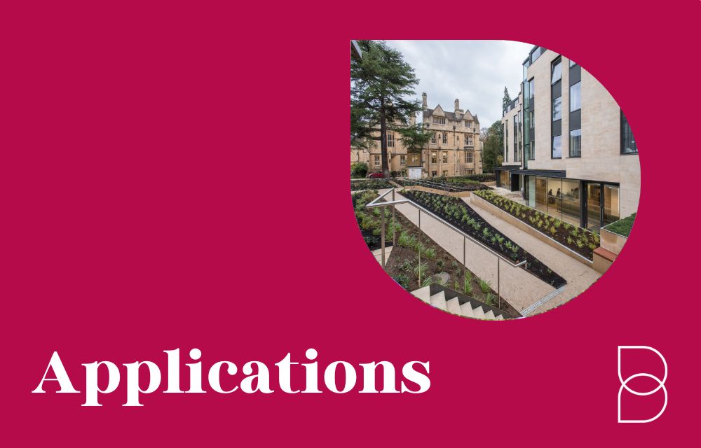 A preview box with the word 'Applications' and the Bonavero Institute of Human Rights logo