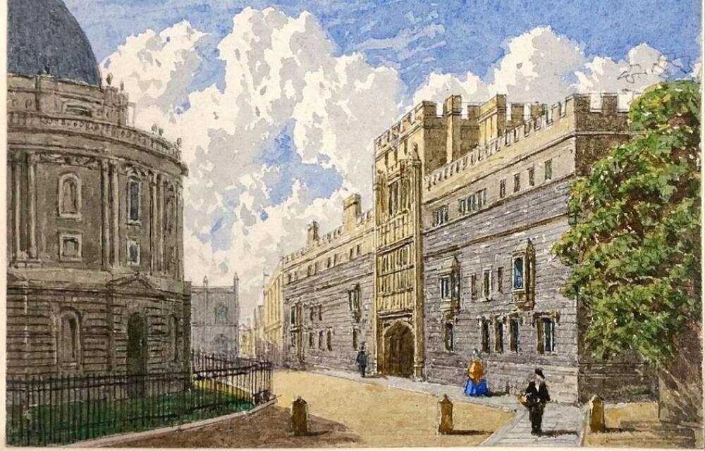 Brasenose College and the Radcliffe Camera, Oxford