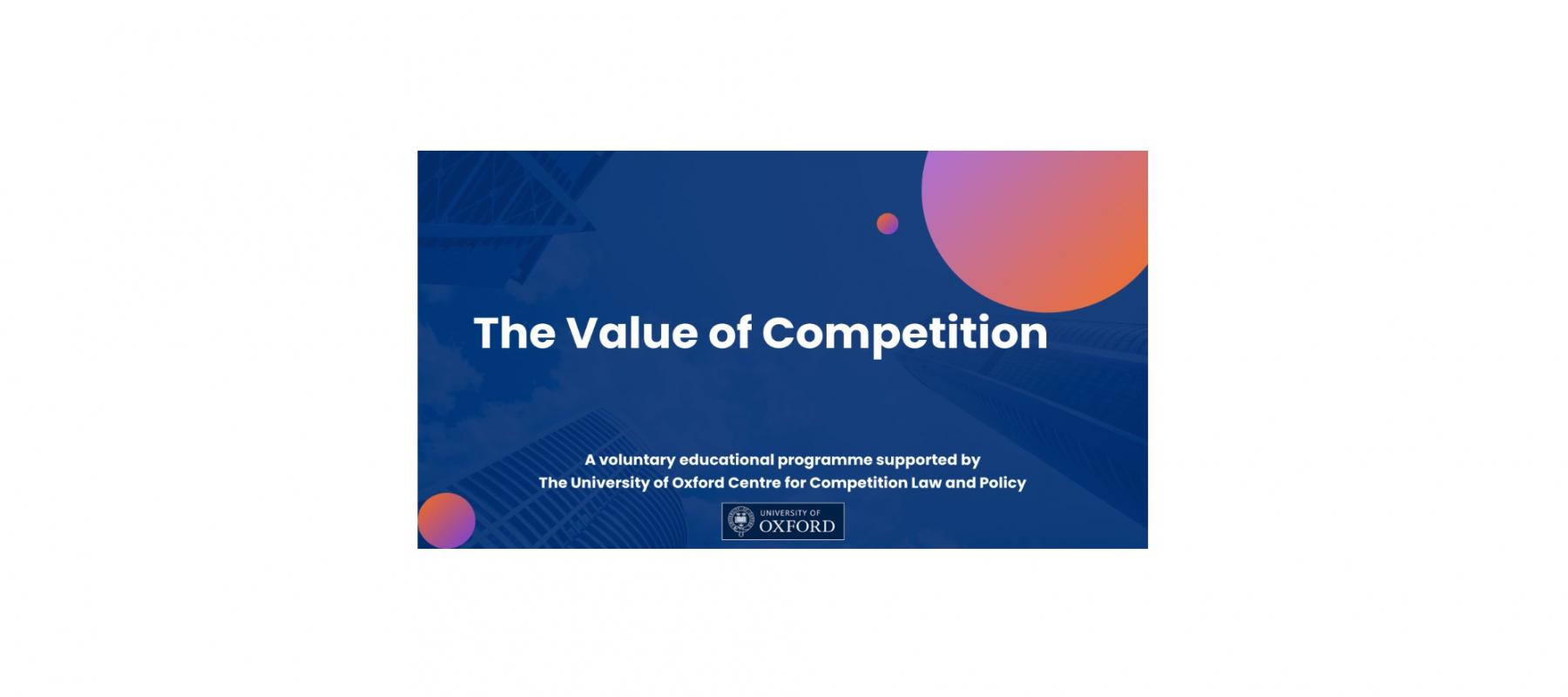 VALUE OF COMPETITION 
