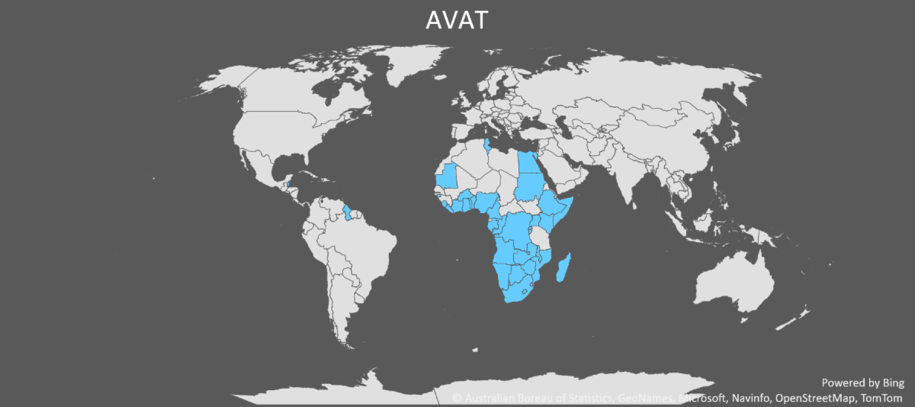 World map showing countries covered by the AVAT Covid Vaccine no-fault compensation scheme