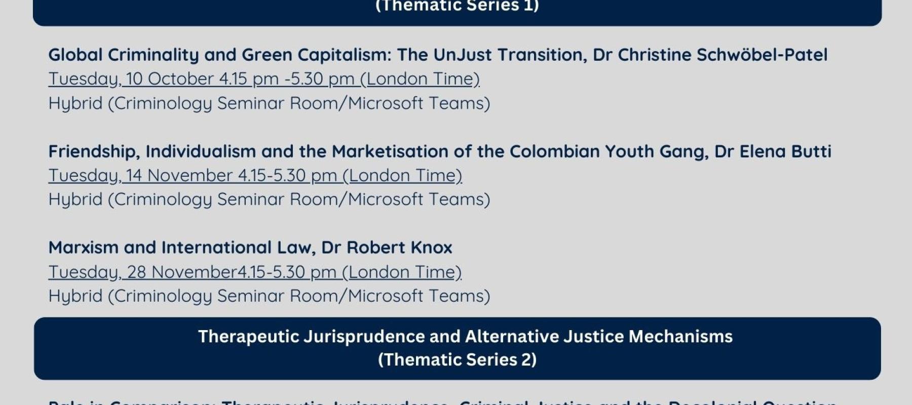 Southernising Criminology Term card