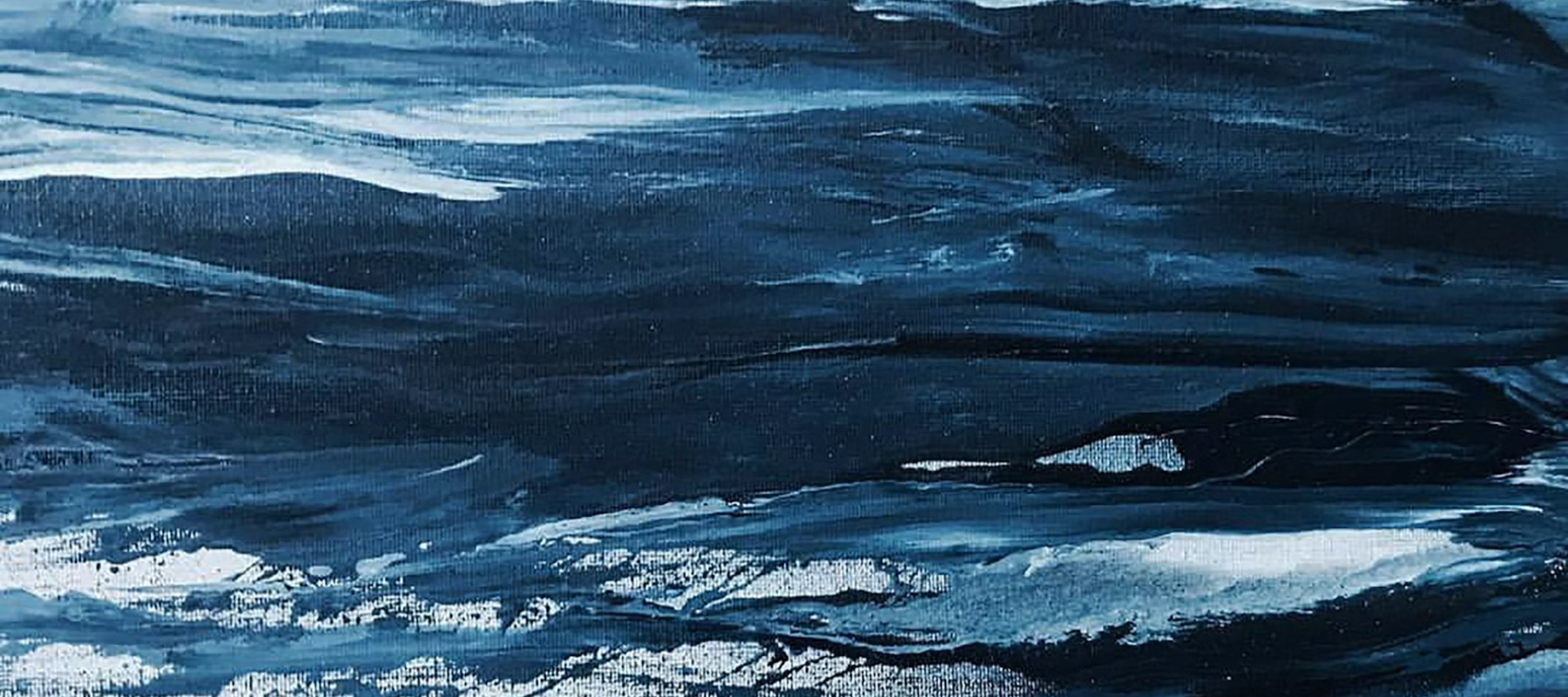 Abstract Painting of Waves by Henrik Dønnestad