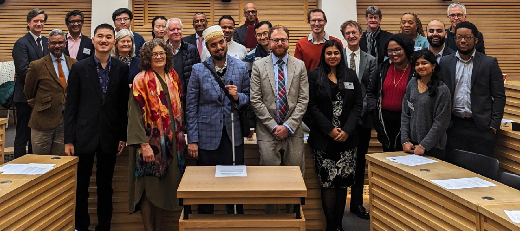 Group of conference delegates in the lecture theatre