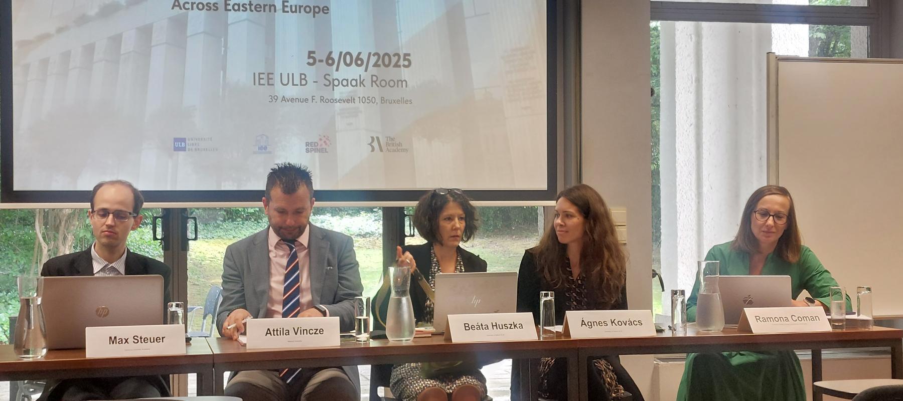 Panelists during the conference.