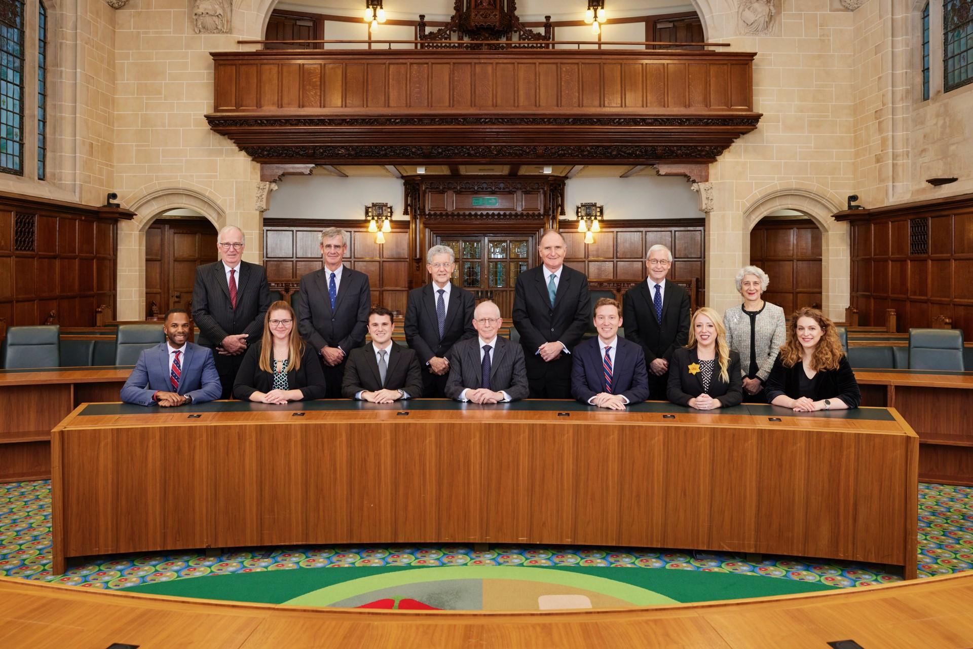 Temple Bar scholars with UK Supreme Court justices 