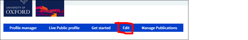 profile edit link screenshot