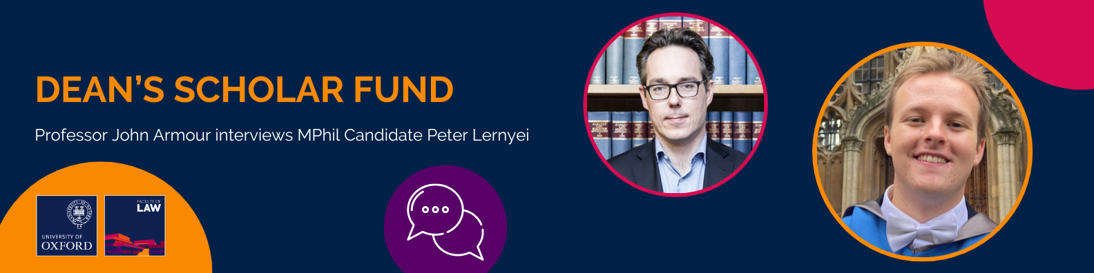 Dean's Scholar Fund banner