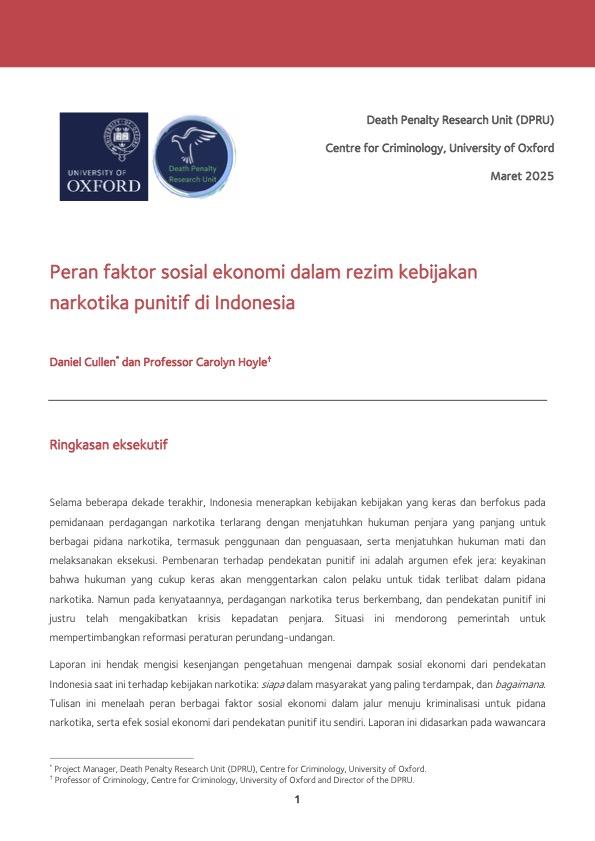 Front cover of DPRU ODA report (Indonesian version)