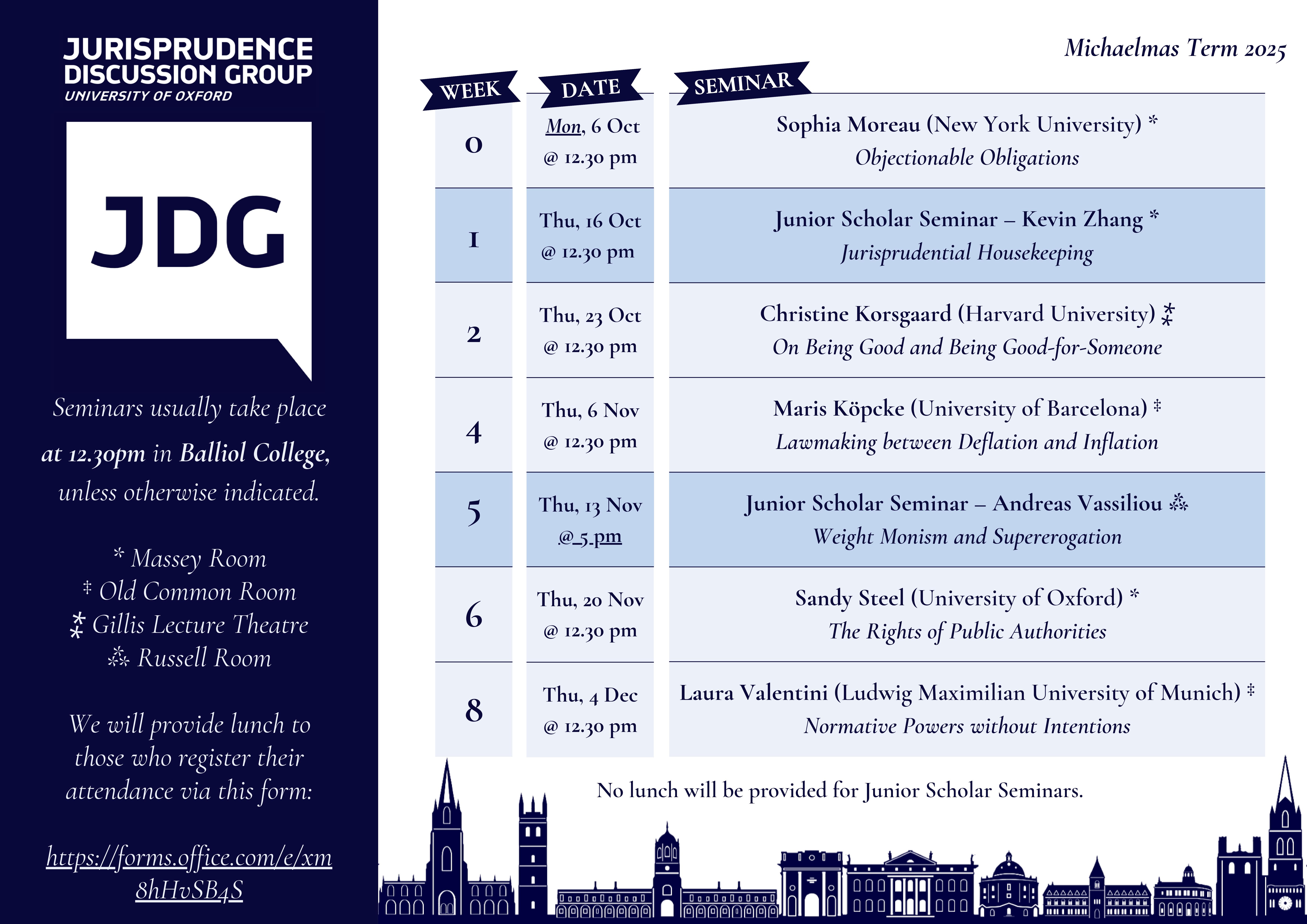 JDG Michaelmas 2025 Termcard 