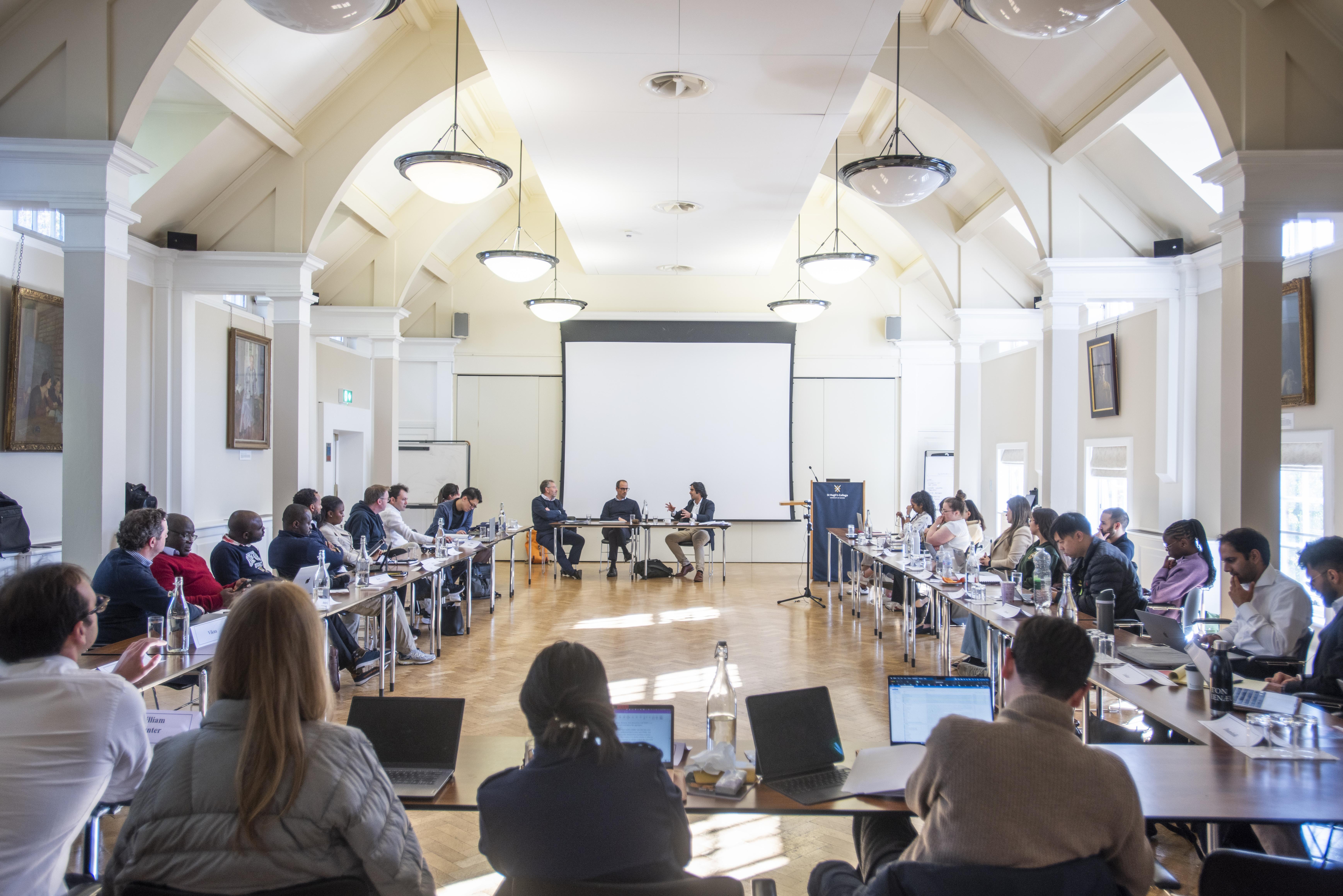 Students sitting in classroom