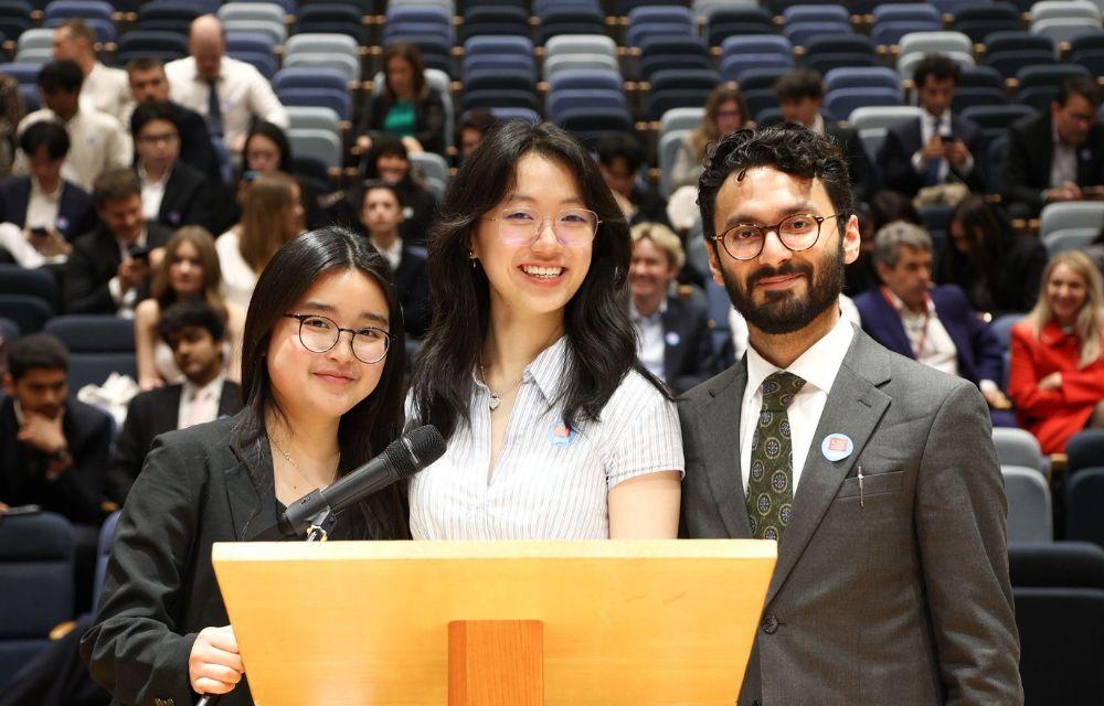 Oxford team at the 2026 HSFK Competition Law Moot including Yvette Young, Sum Lau and Syed Adil