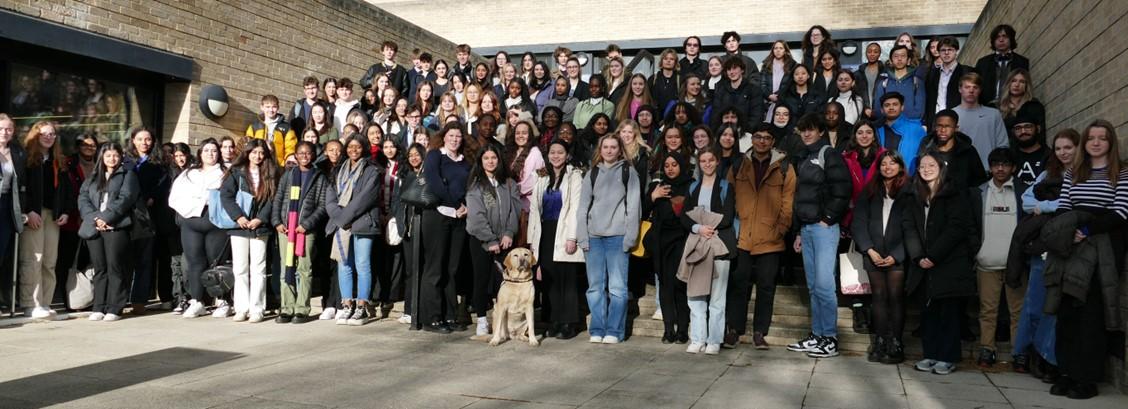 Group photos of students who attended the taster day in 2023