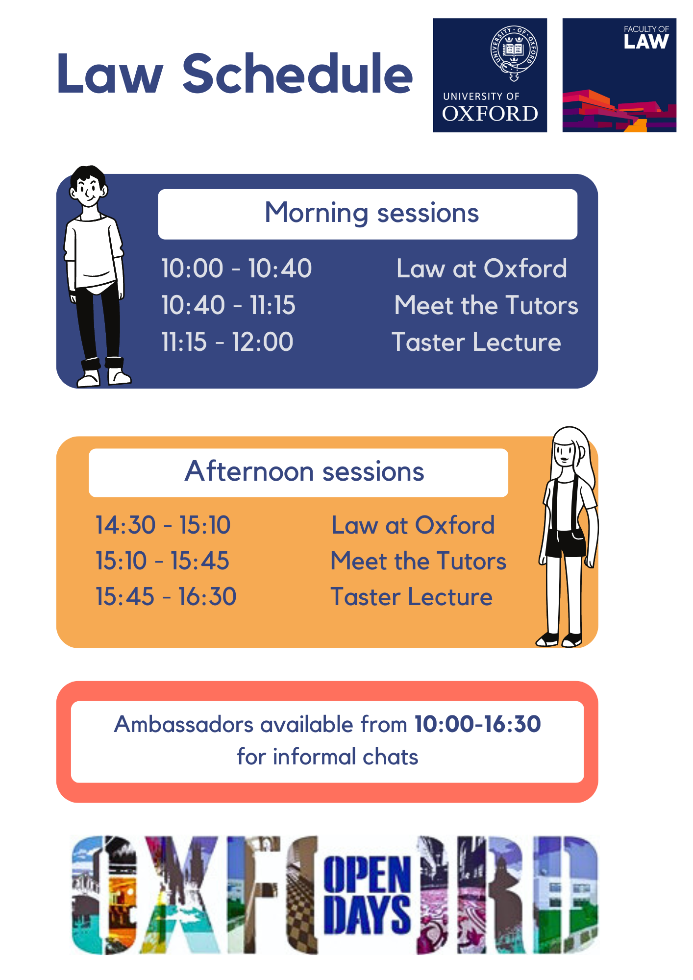Law open day schedule