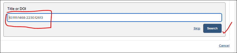 Symplectic - enter DOI