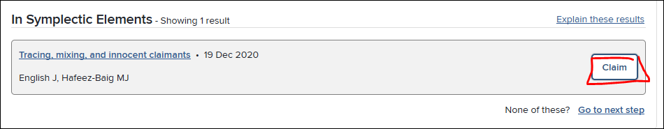 Symplectic - result from DOI