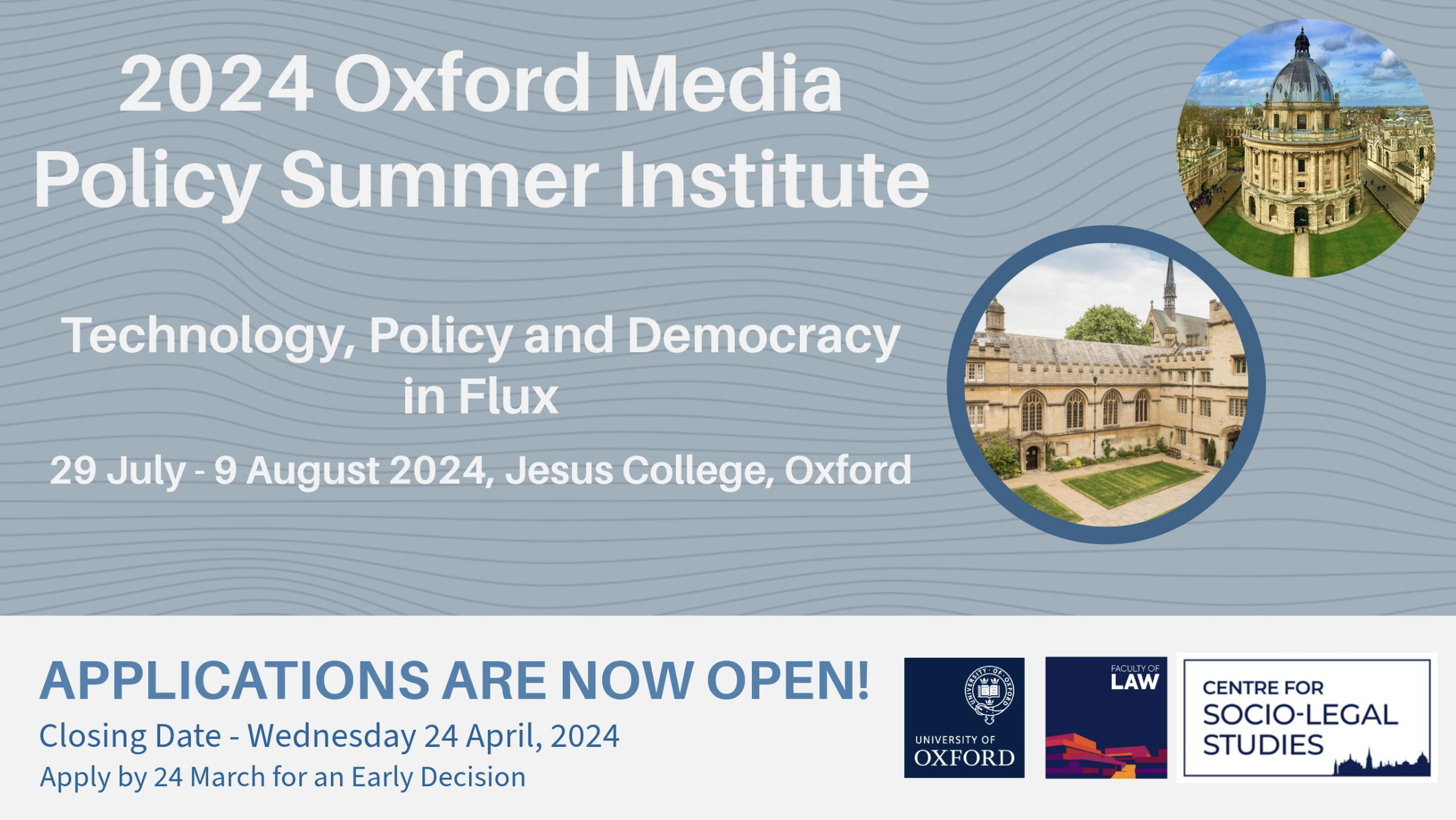 2024 Oxford Media Policy Summer Institute
