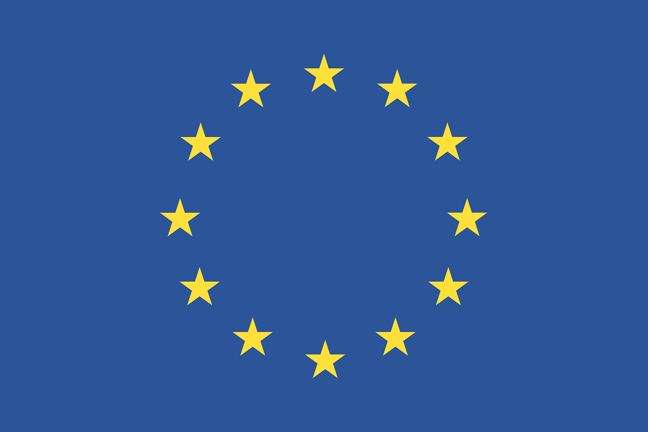 EU Flag (blue background with ring of gold stars)