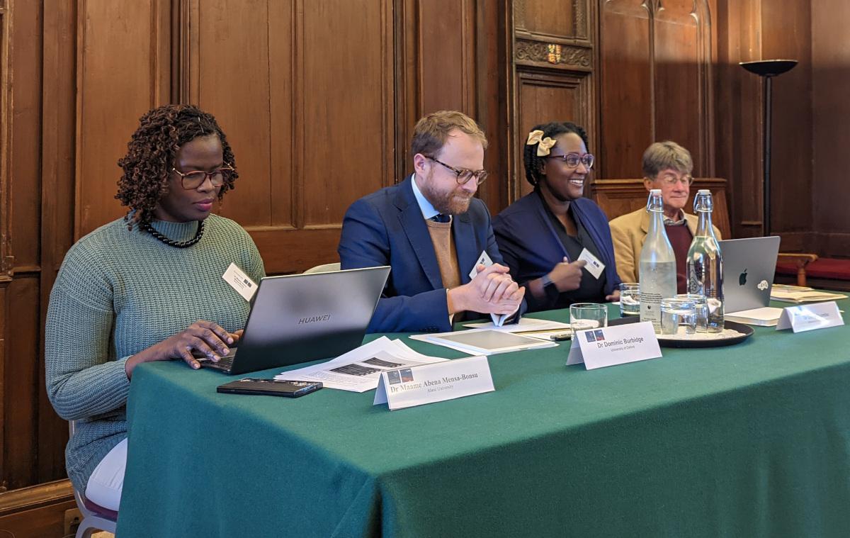 4 panel members for session 1 at the westminster model conference