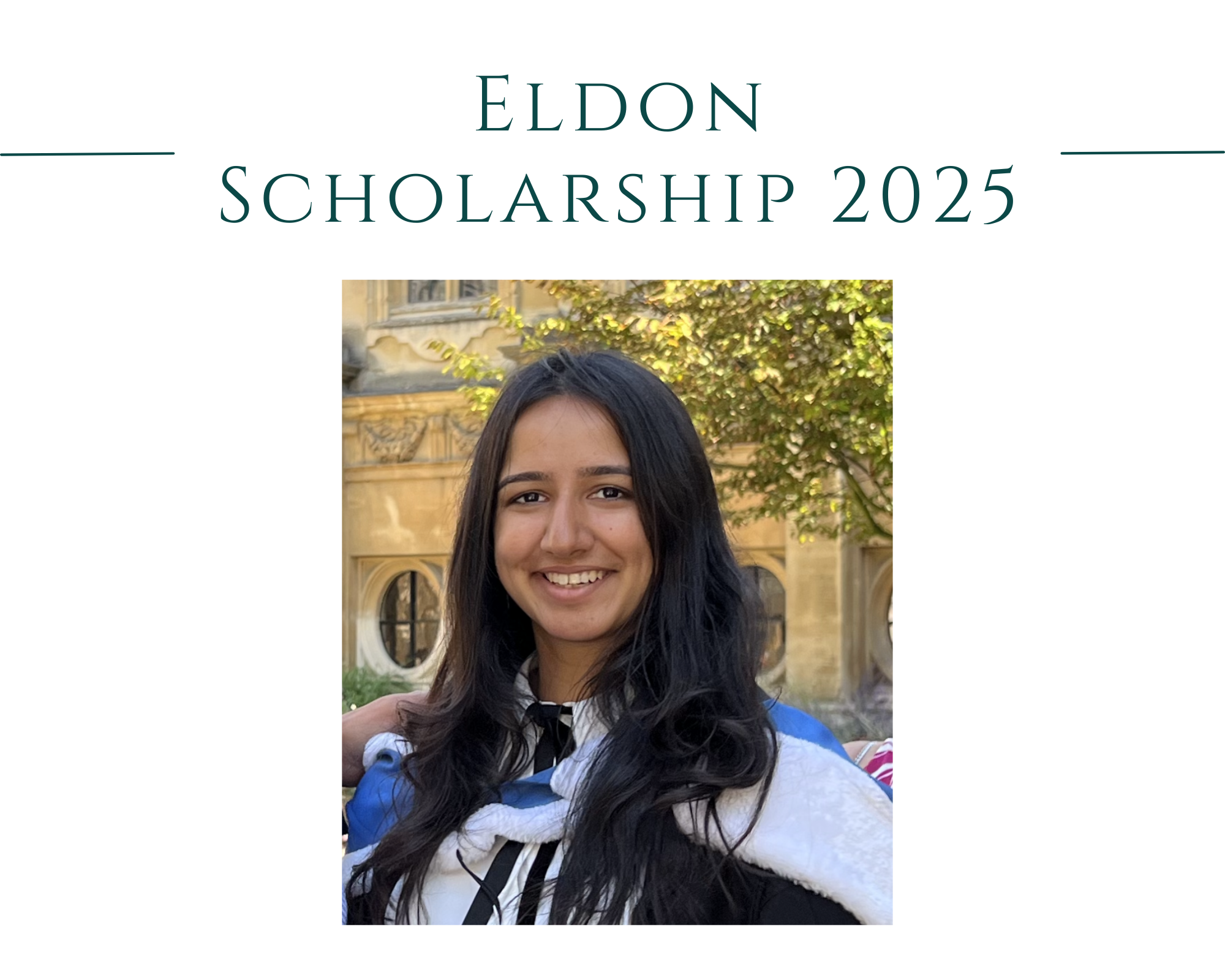 Disha Anand Eldon Scholar