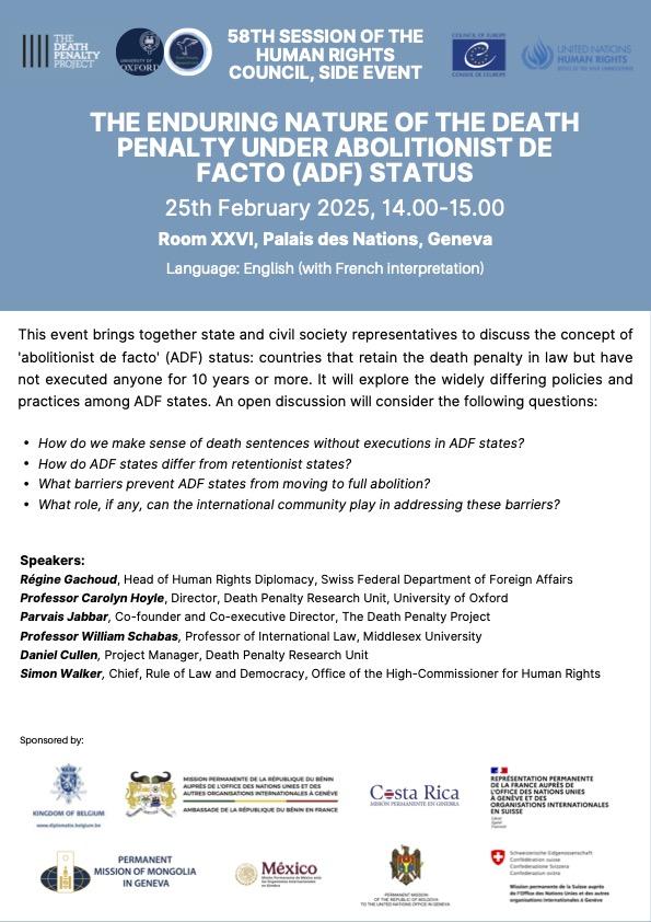 Flyer for DPRU/DPP UN side event