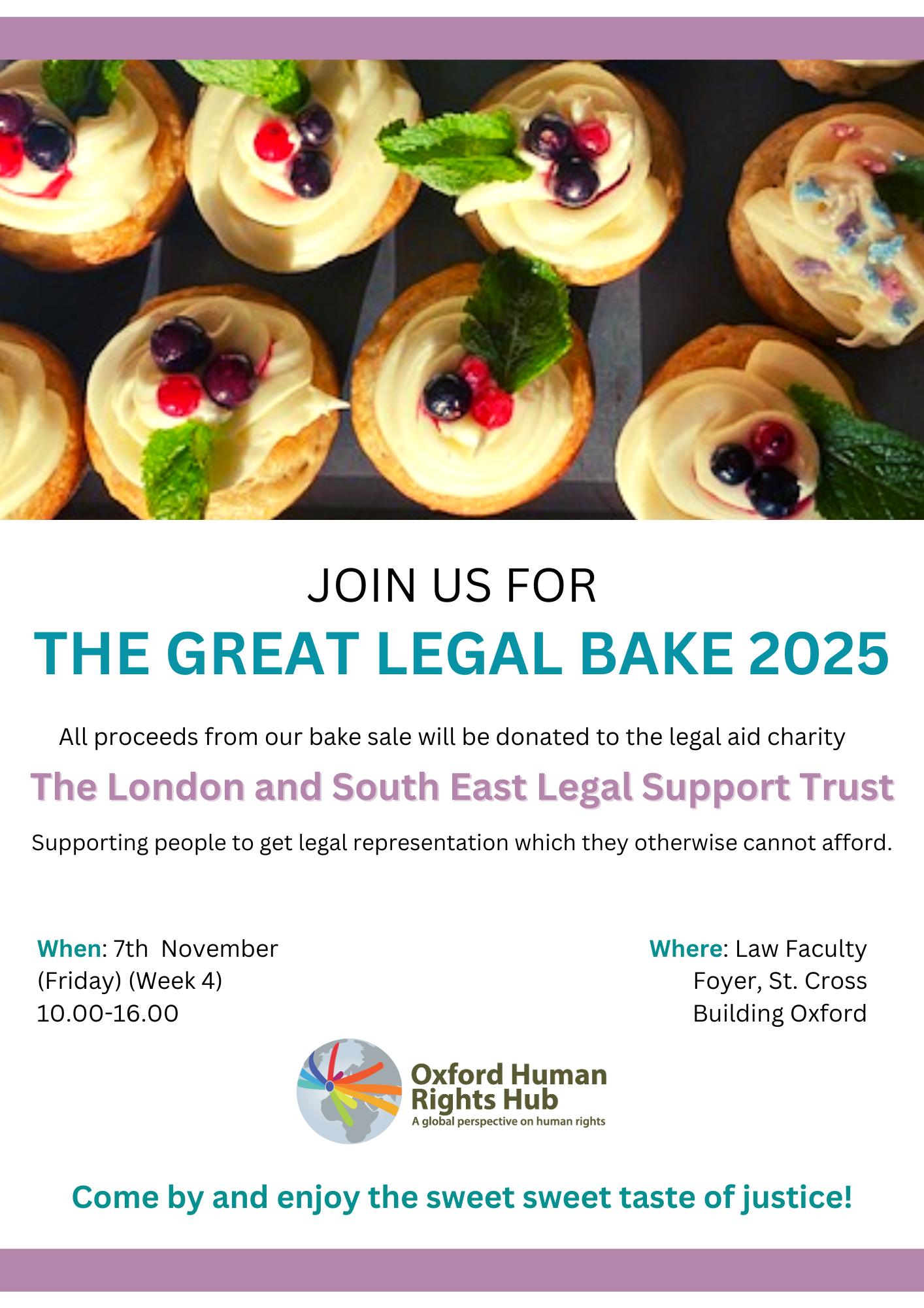 OxHRH Bake Sale 2025