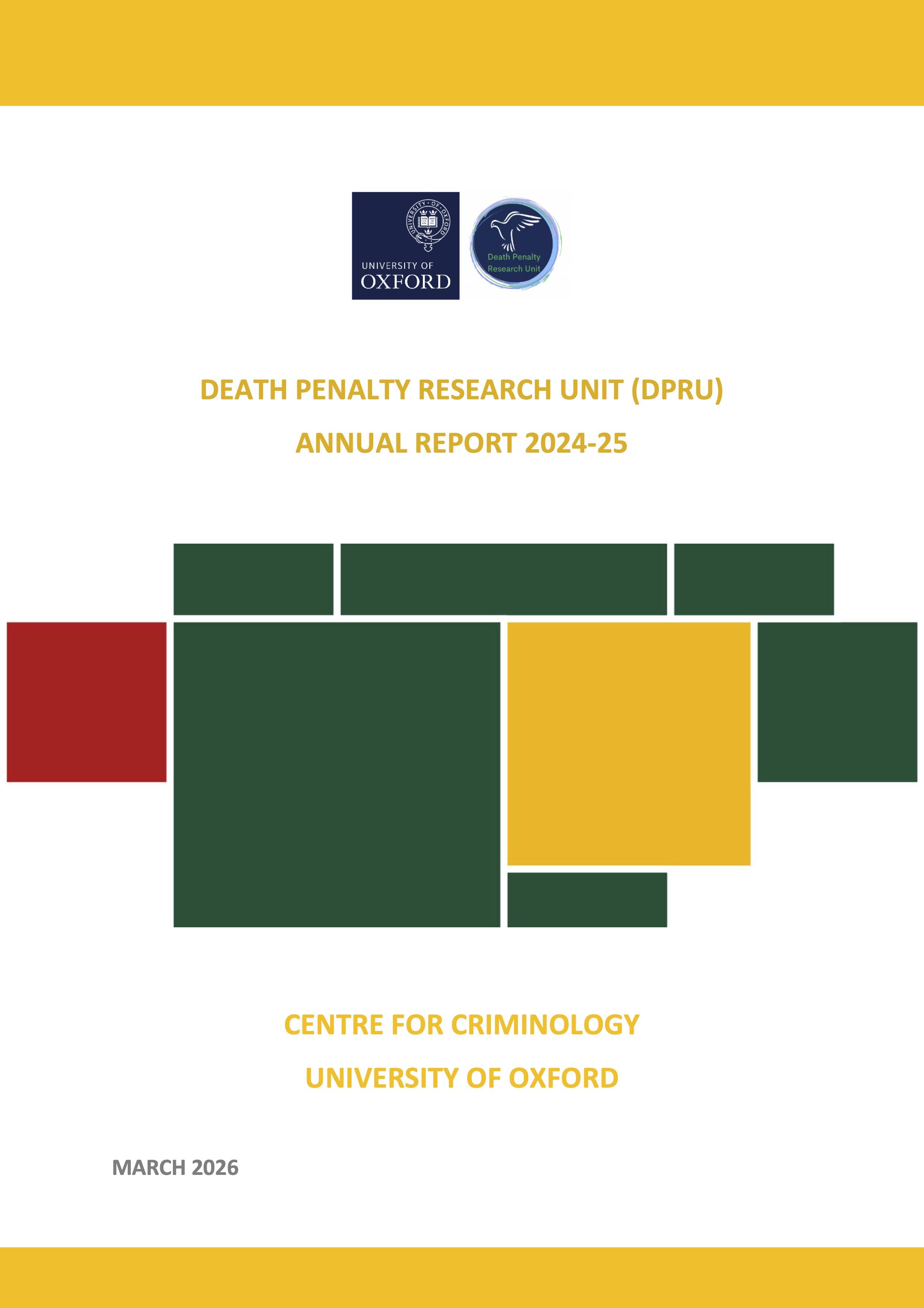 DPRU Annual Report 2024-25 front cover